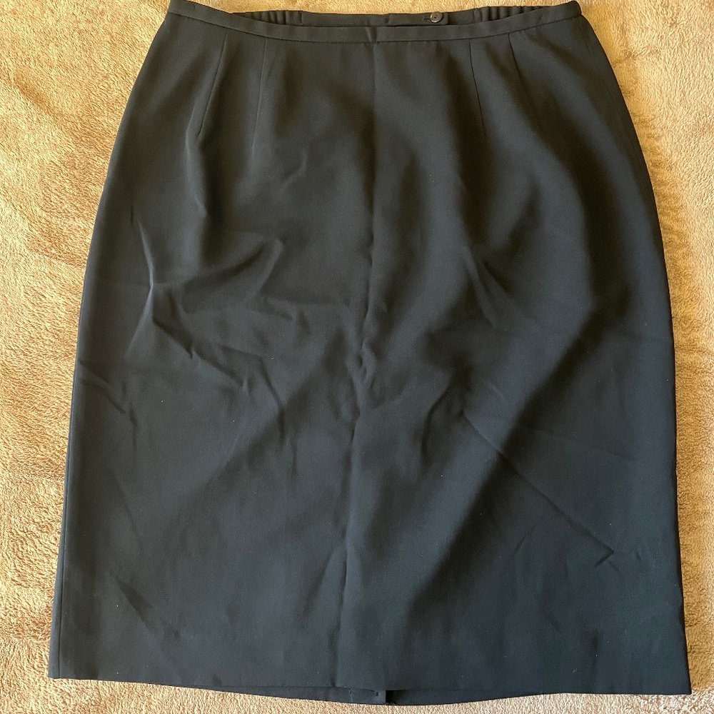 Talbots Woman Black Pencil Skirt